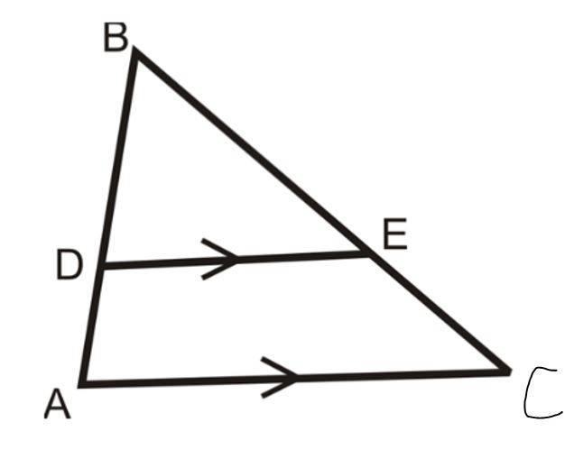 CA is parallel to DE. The measure of BA is 120. The measure of BC is 180. The measure-example-1