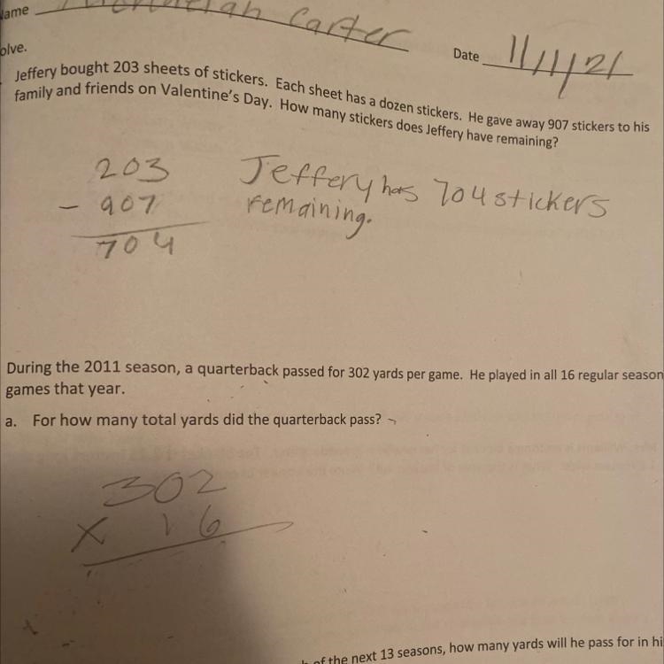 How do I do the math for the 2011 season-example-1