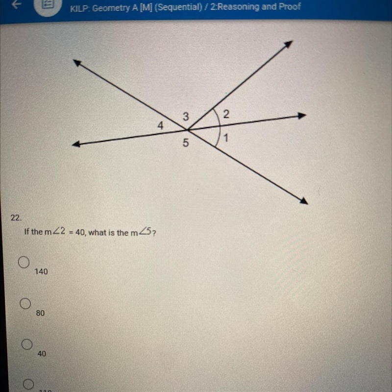 If the m42 = 40, what is the m45?-example-1