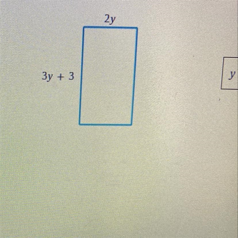 The perimeter of the rectangle below is 56 units. Find the value of y. 3y + 3 2y-example-1