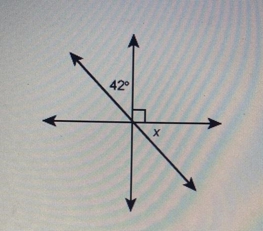 What is the measure of angle x?-example-1