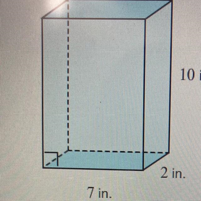 The question: A box of cereal is a right rectangular prism with a base with dimensions-example-1