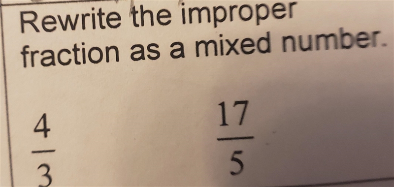 Rewrite the improper fraction as a mixed number.-example-1