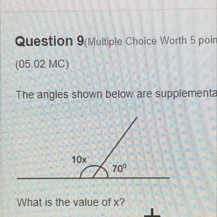 + Question 9 (Multiple Choice Worth 5 points) (05.02 MC) The angles shown below are-example-1