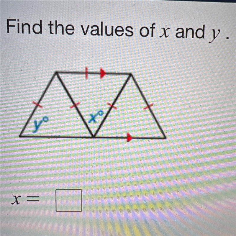 Find the values of x and y.-example-1