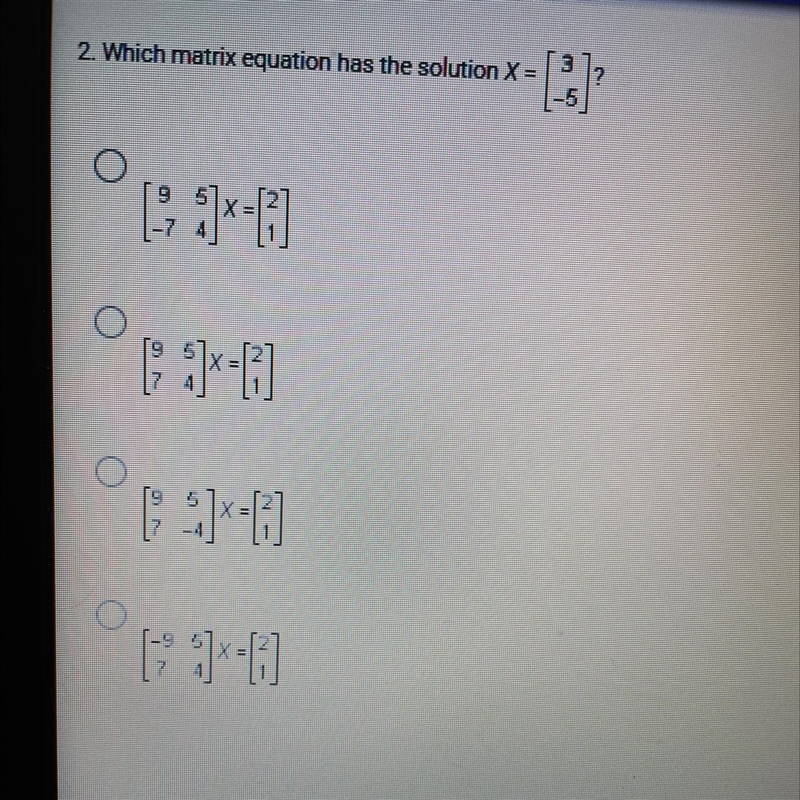 Which matrix equation has the soul ut ion X-example-1