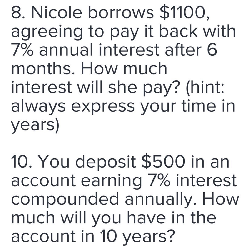 Please help me and explain to me these questions step by step. Thank youQuestion 8: Use-example-1