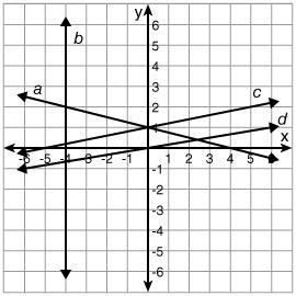 Which line represents a direct variation function? line b line a line d line c image-example-1