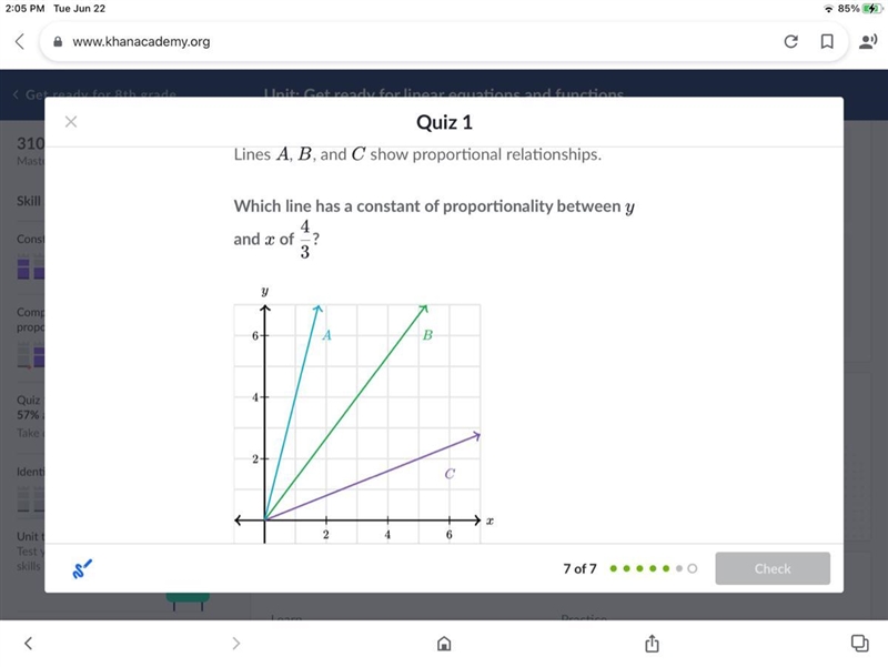 Help please, thanks! Btw it’s not a quiz it’s summer homework on Khan Academy.-example-1