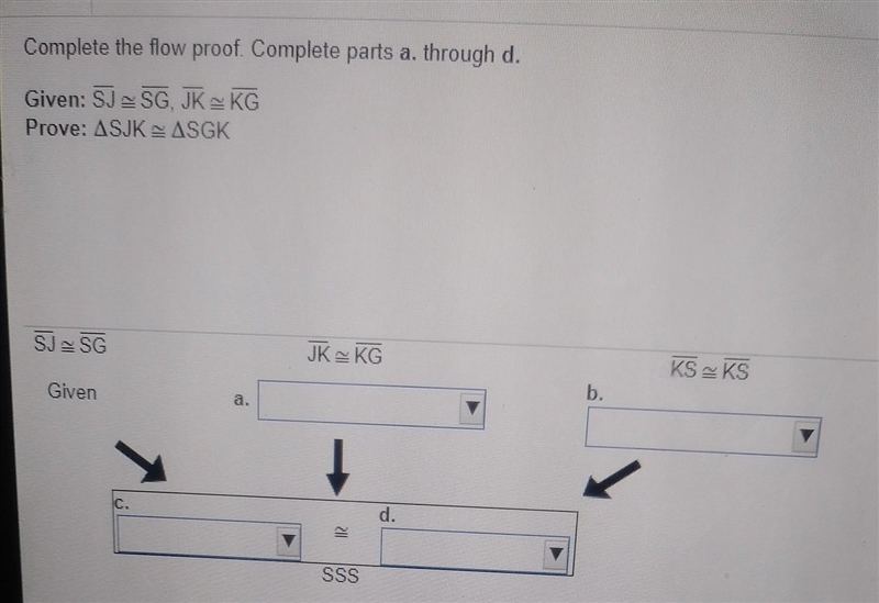 Complete the flow proof . complete parts a. through d.-example-1