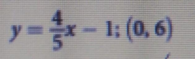 find the equation for the line parallel to the given line and passing through the-example-1