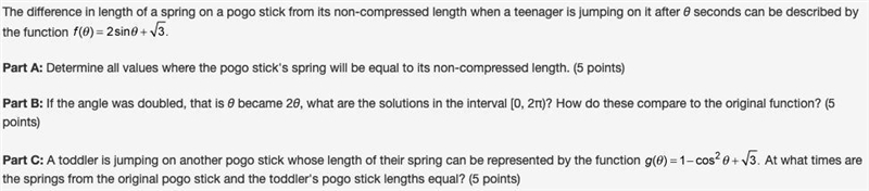 The difference in length of a spring on a pogo stick from its non-compressed length-example-1