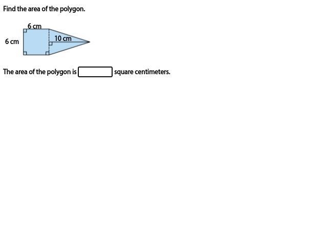 Find the area of the polygon.-example-1