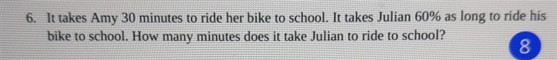 How many minutes does it take Julian to ride School-example-1