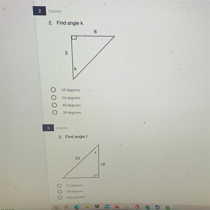 Find angle k and angle f I would like to know these two problems please-example-1