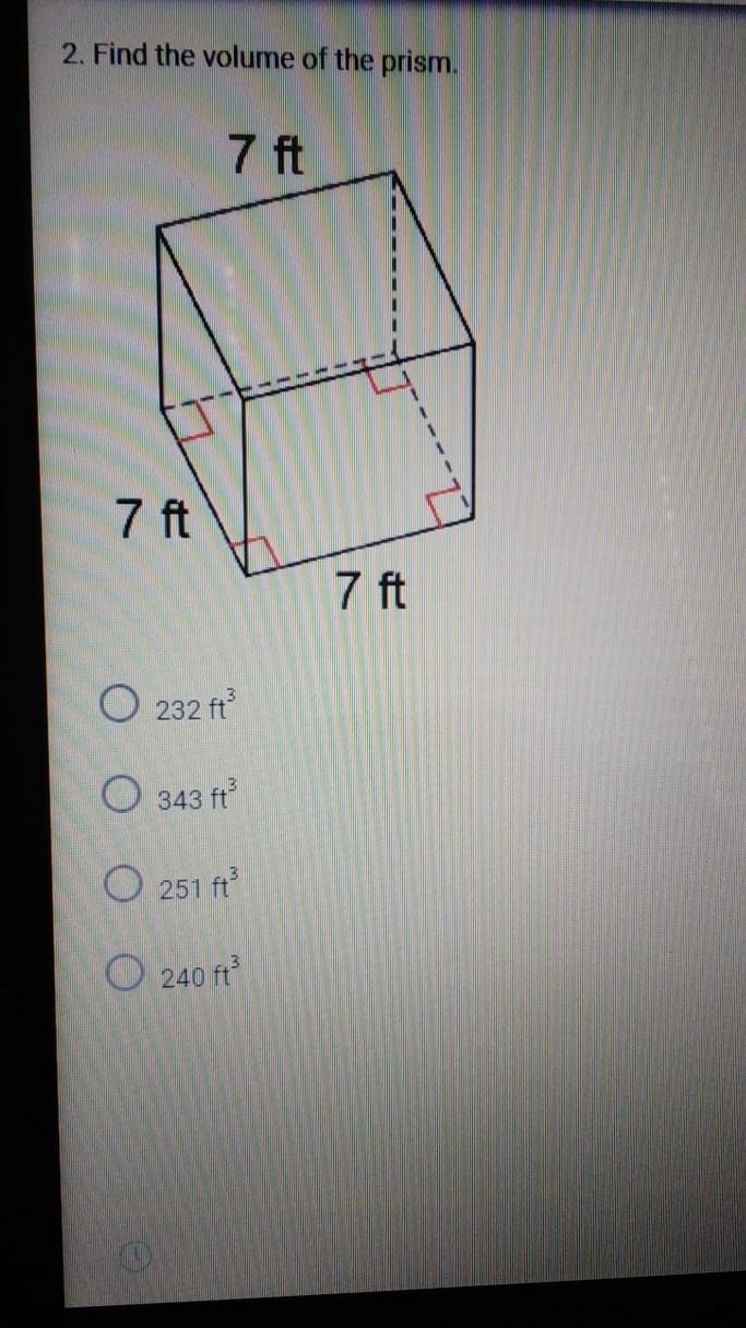 2. Find the volume of the prism. ​-example-1