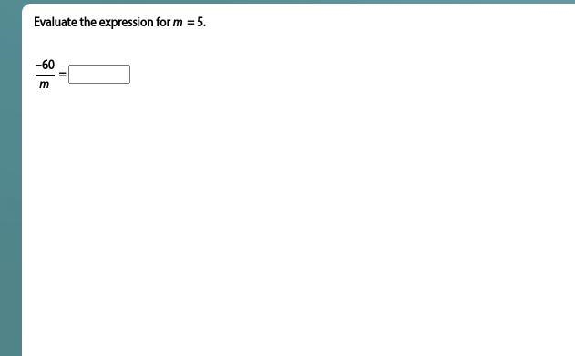 Evaluate the expression for m = 5. Please help meee due soon!!!!-example-1