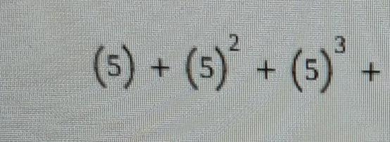 Give exact values, not decimal approximations. If the sum does not exist, click on-example-1