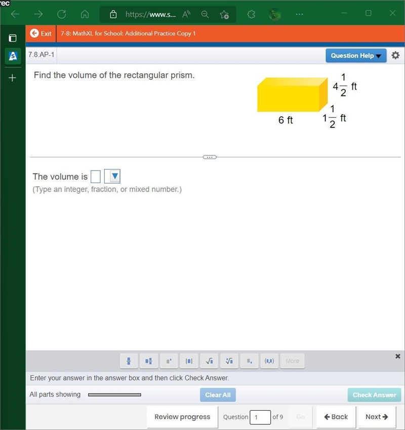 Find the volume of the rectangular prism. I thought I understood the lesson.-example-1