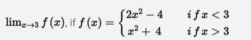 Find the left-hand and right-hand limits of the following functions and check whether-example-1