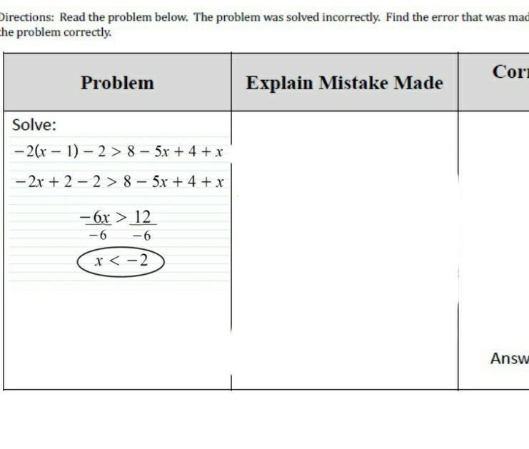 I need to explain the mistake he made and show my work and I need the answer-example-1