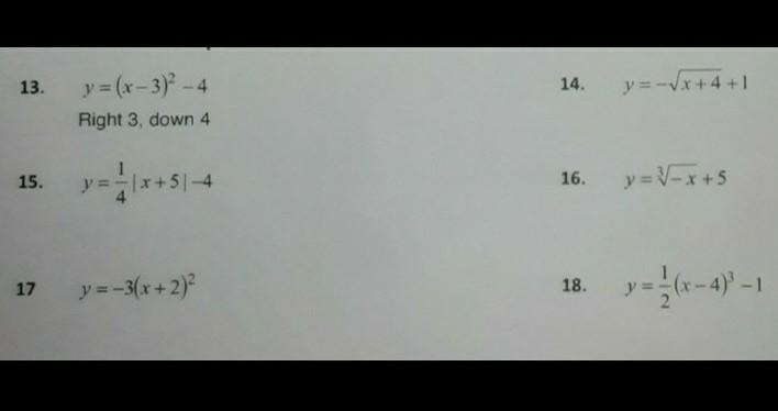 PLEASE HELP!!!Describe the sequence of transformations used to produce the graph each-example-1