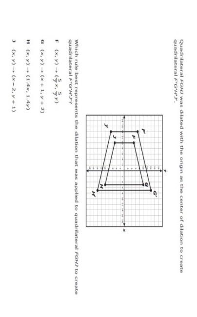 Wich rule best represents the dilation that was applied to quadrilateral FGHJ to create-example-1