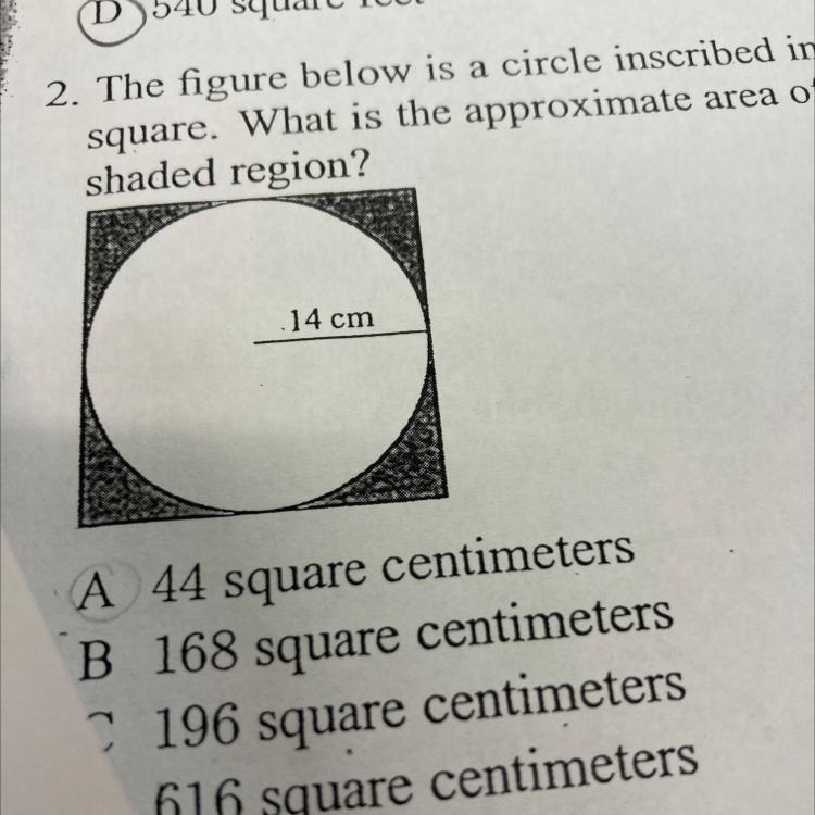 HELPPP URGENTTT! What is the approximate area of the shaded region-example-1