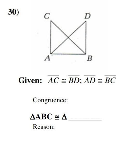 determine if the triangles are congruent byASA,SSS,SAS,AAS,HL or not congruent and-example-1