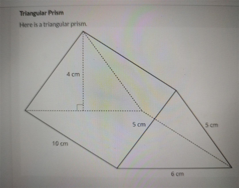 What is the volume of the prism in cubic centimeters rounded to the nearest tenth-example-1