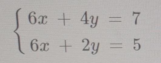 solve the system of equations using the elimation method. show your work. make sure-example-1