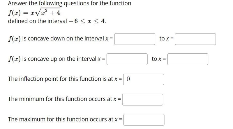 Answer the following questions for the function, please see attached picture-example-1