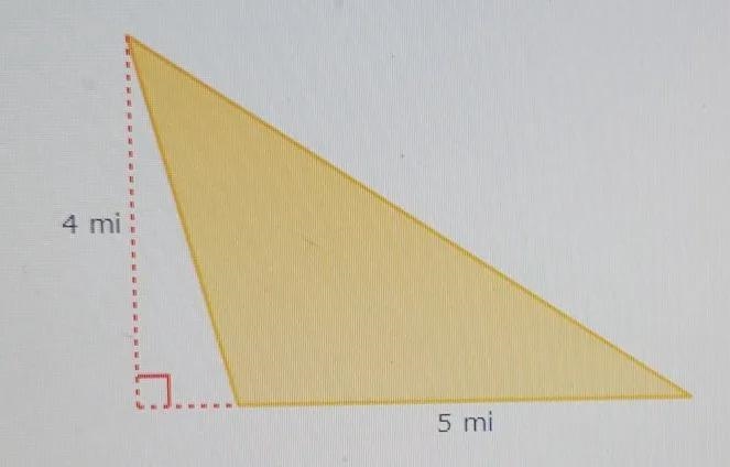 What is the area of the shaded region?____ square miles.-example-1