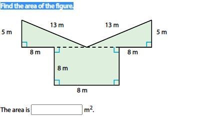 Find the area of the figure.-example-1