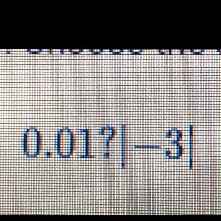 Choose the symbol that makes the statement true. A. < B. > C. = PLEASE HELP-example-1