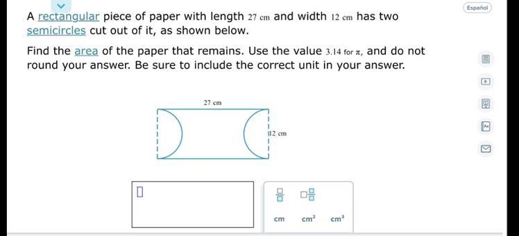 Can you help me find the area of that paper that remains?-example-1