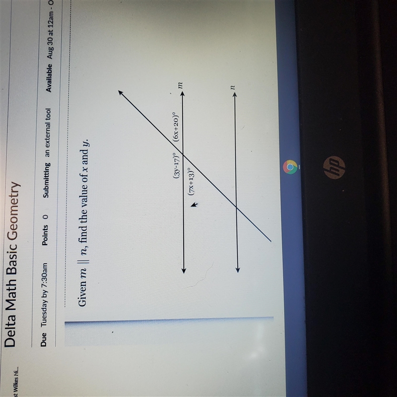 How do I figure out x and y-example-1