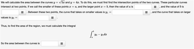 Hi there, I need assistance in solving this calc-12 question relating to the area-example-1