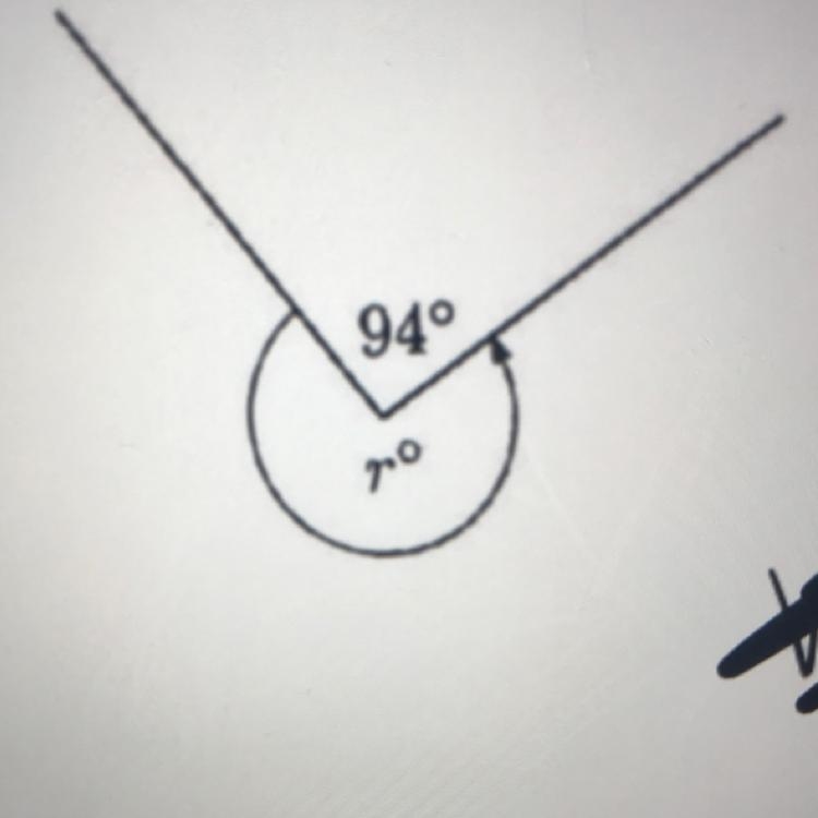 Find the value of r in angle-example-1