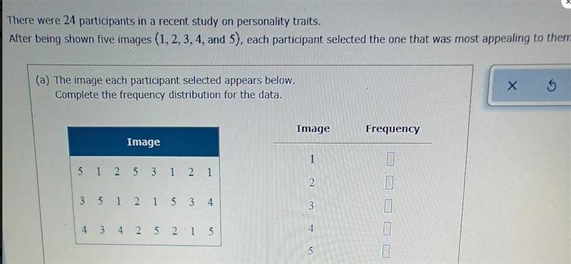 There were 24 participants in a recent study on personality traits. After being shown-example-1