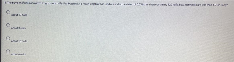 The number of nails of a given length is normally distributed-example-1