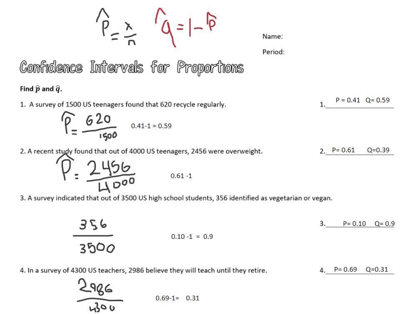 My subject is Statistics. The homework that I am currently doing revolves around Confidence-example-1