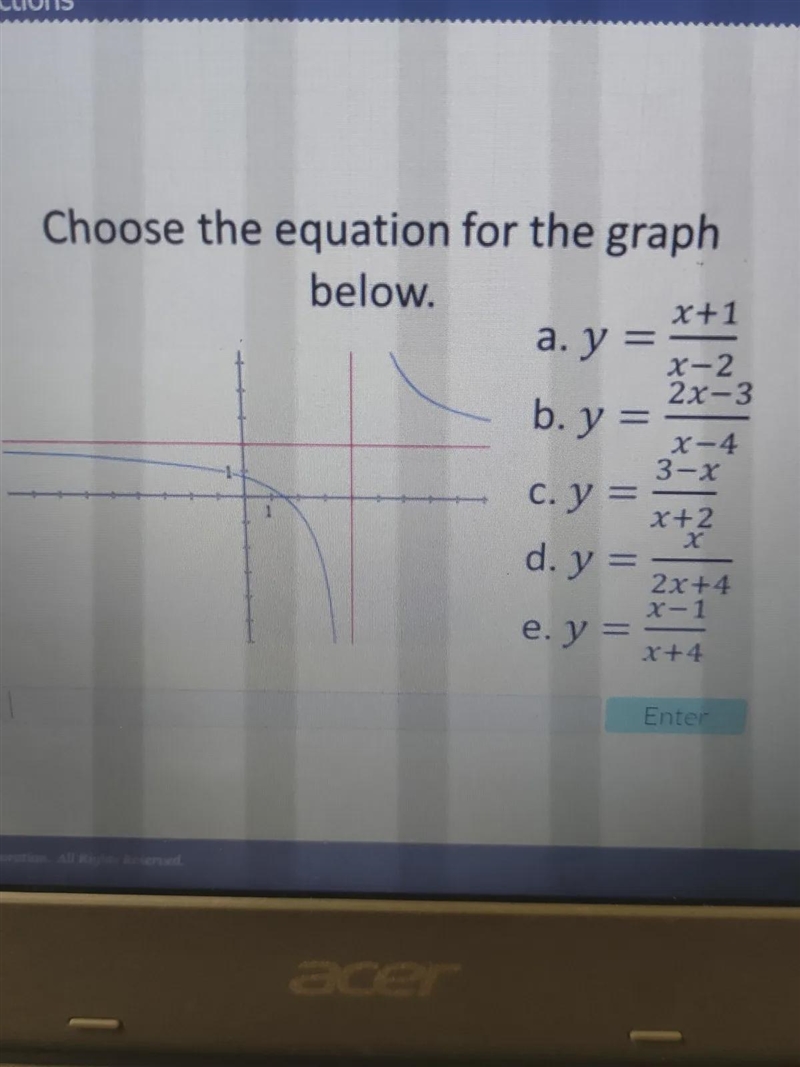 Just need the letter choice of the answer no need for explanation please hurry thanks-example-1