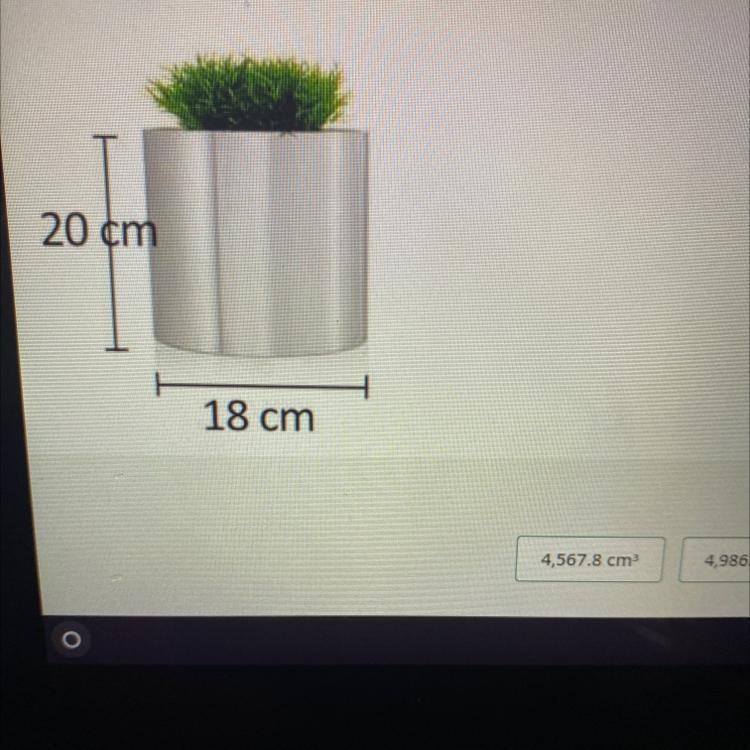 Geometry assignment Toby wants to plant daises in his new planter. How much potting-example-1