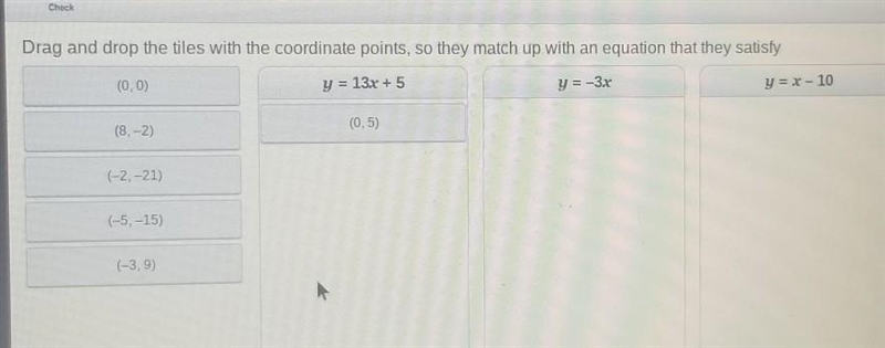 Check Drag and drop the tiles with the coordinate points, so they match up with an-example-1