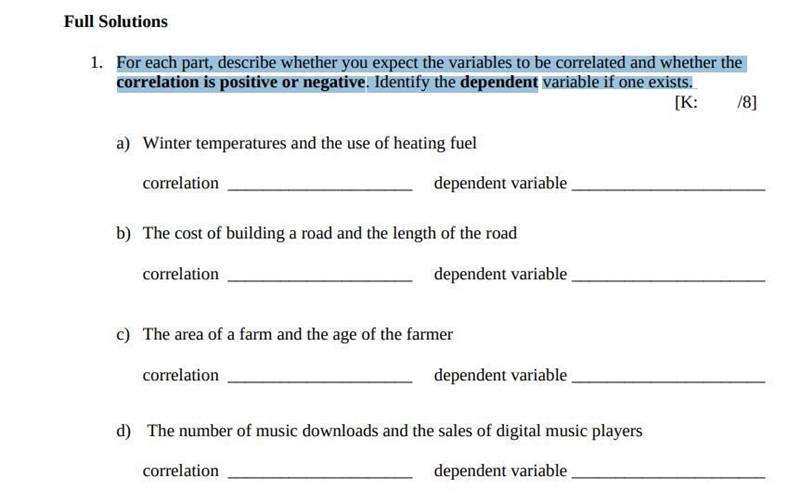 For each part, describe whether you expect the variables to be correlated and whether-example-1