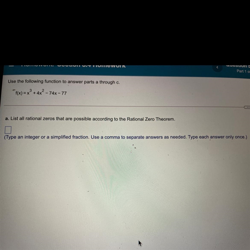 Use the following function to answer parts a through C. Part b says Use synthetic-example-1