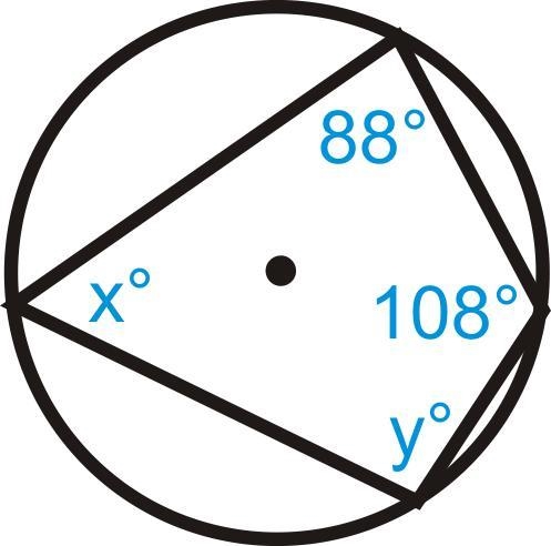 Find the missing angles: X=_________ Y=_________-example-1