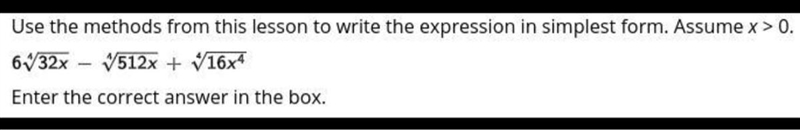 Use the methods from this lesson to write the expression in simplest form. Assume-example-1