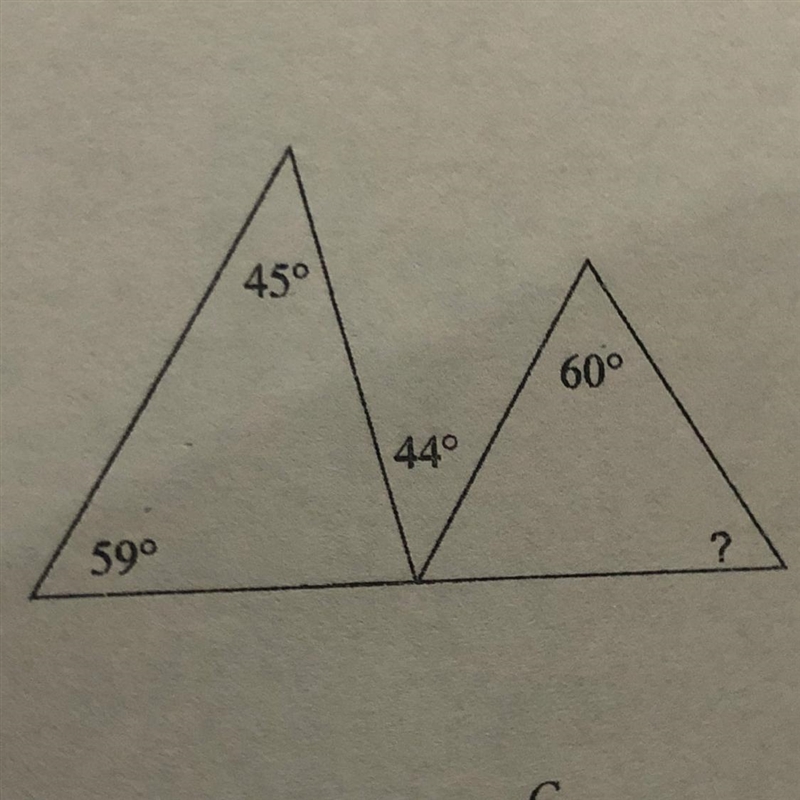 Find the measure of each angle indicated-example-1